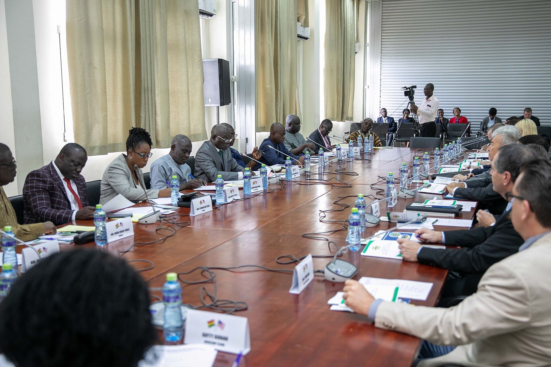 Reunion de travail entre partenaires professionnels africains